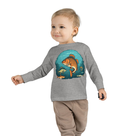 Fishing Toddler Long Sleeve Tee