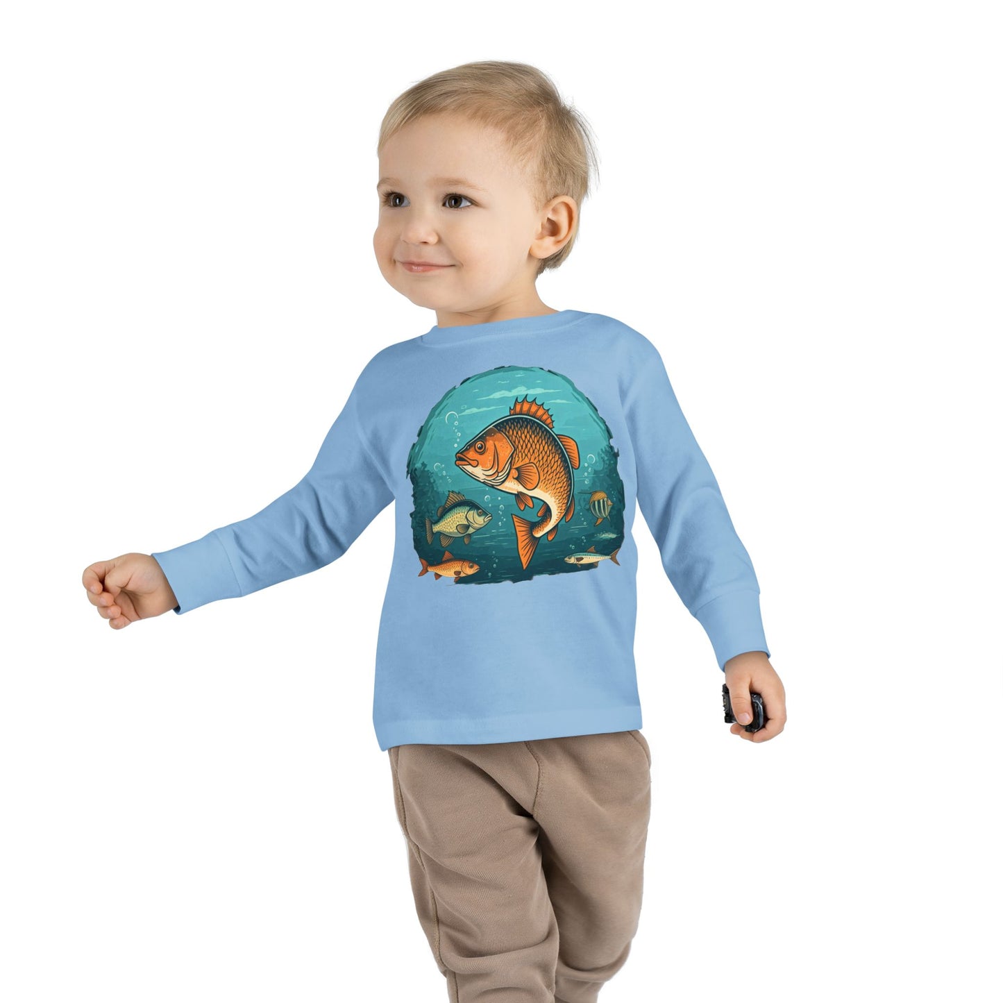 Fishing Toddler Long Sleeve Tee