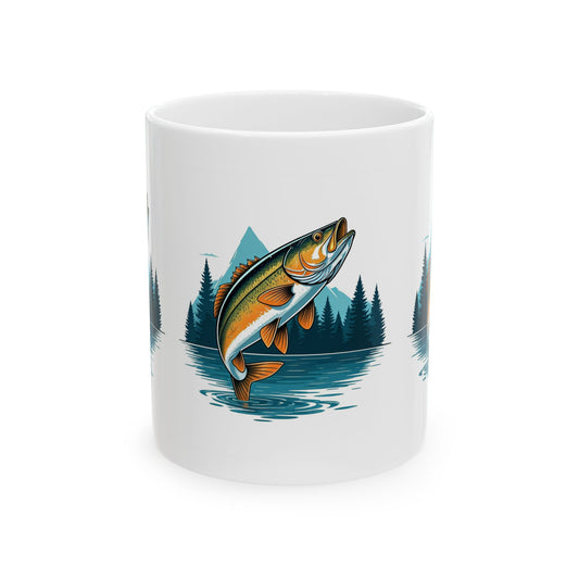 Nice Catch Ceramic Mug, 11 Oz