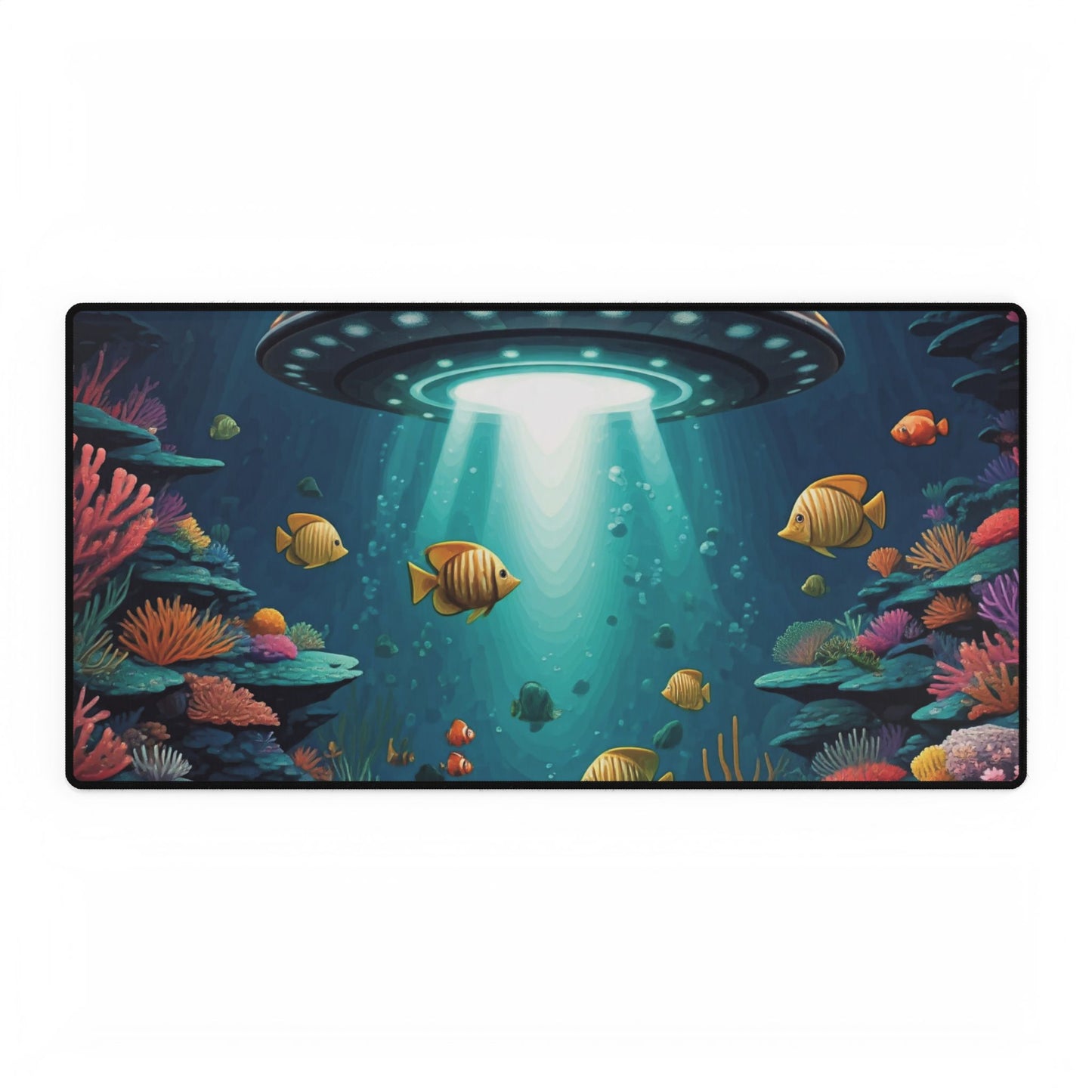 UFO Ocean Desk Mat 31.5 " x 15.5 "