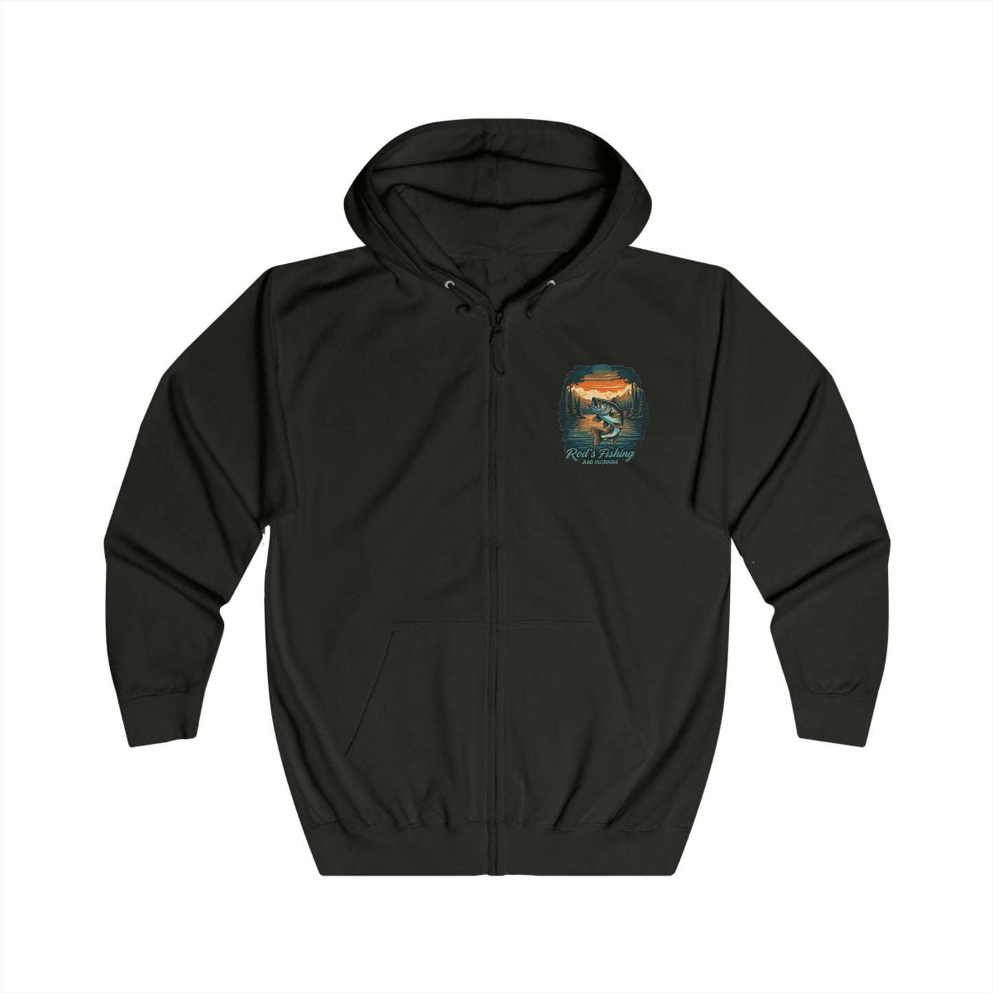 Rod's Fishing and Outdoors Unisex Full Zip Hoodie