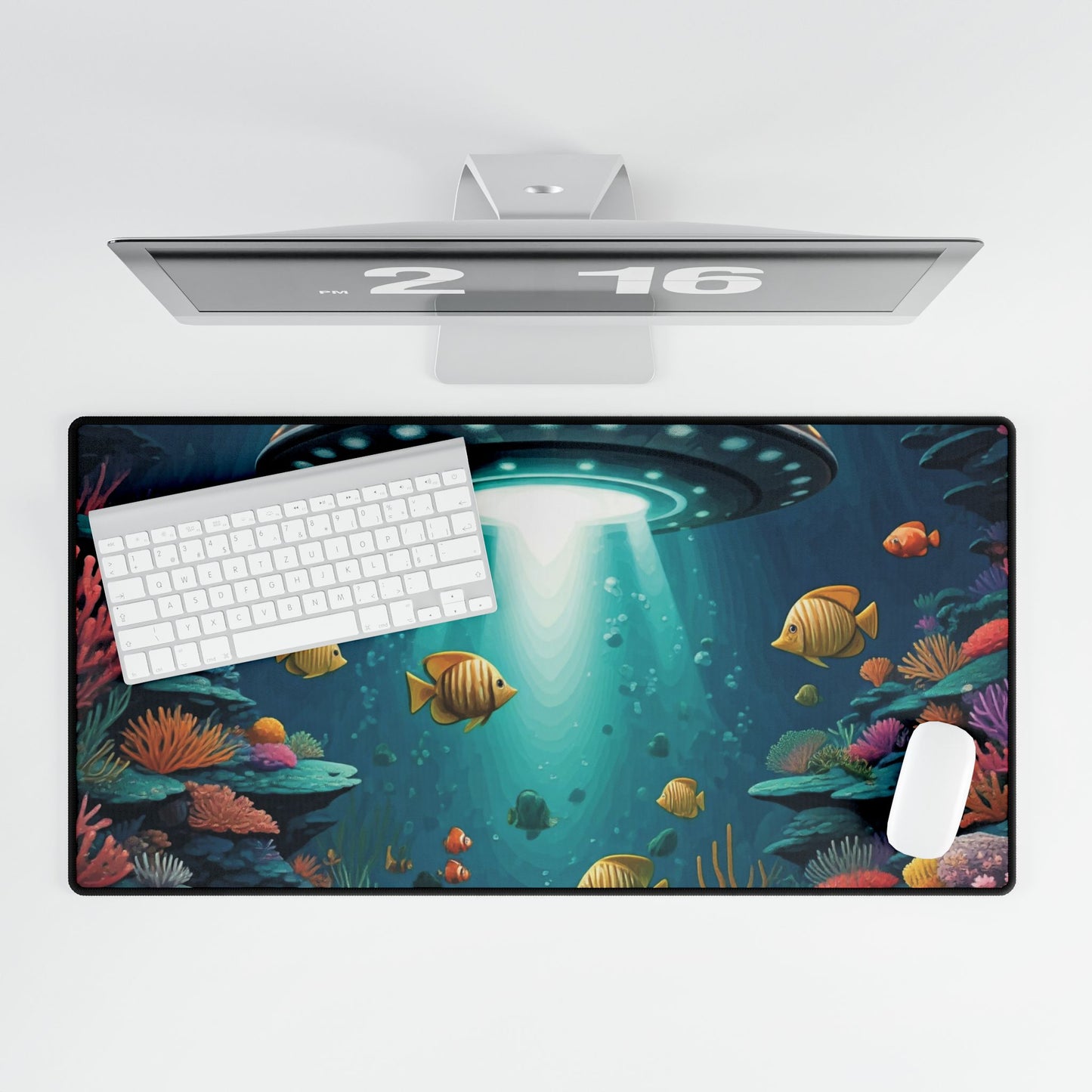 UFO Ocean Desk Mat 31.5 " x 15.5 "