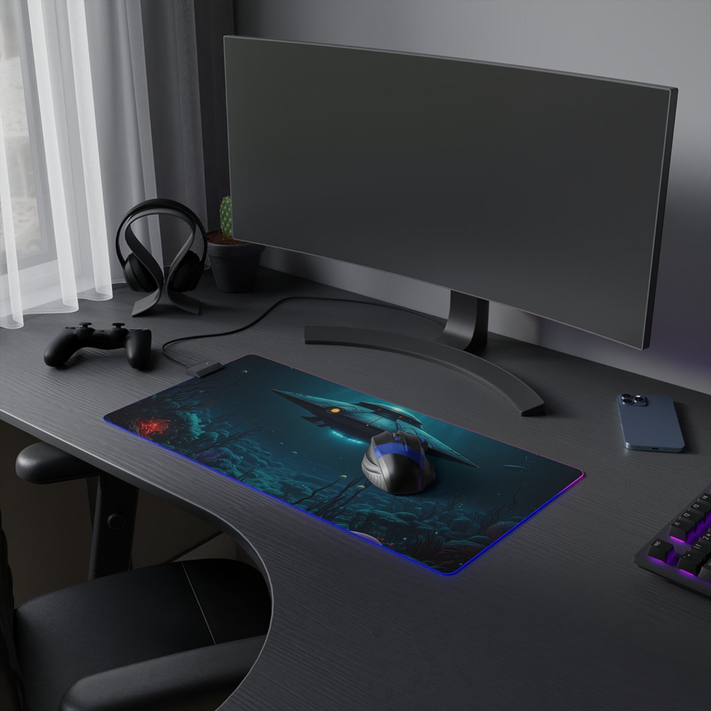 LED Gaming Mouse Pad - 23.6" x 11.8"