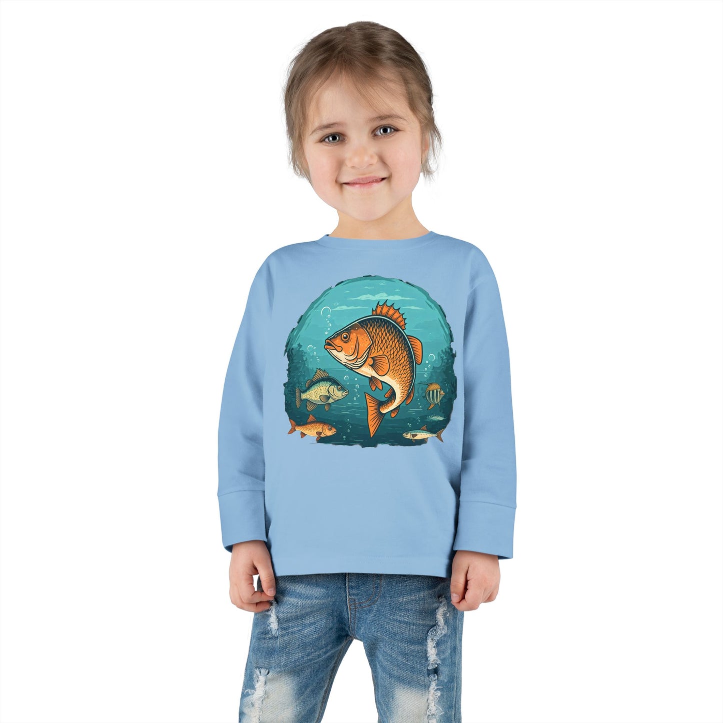 Fishing Toddler Long Sleeve Tee