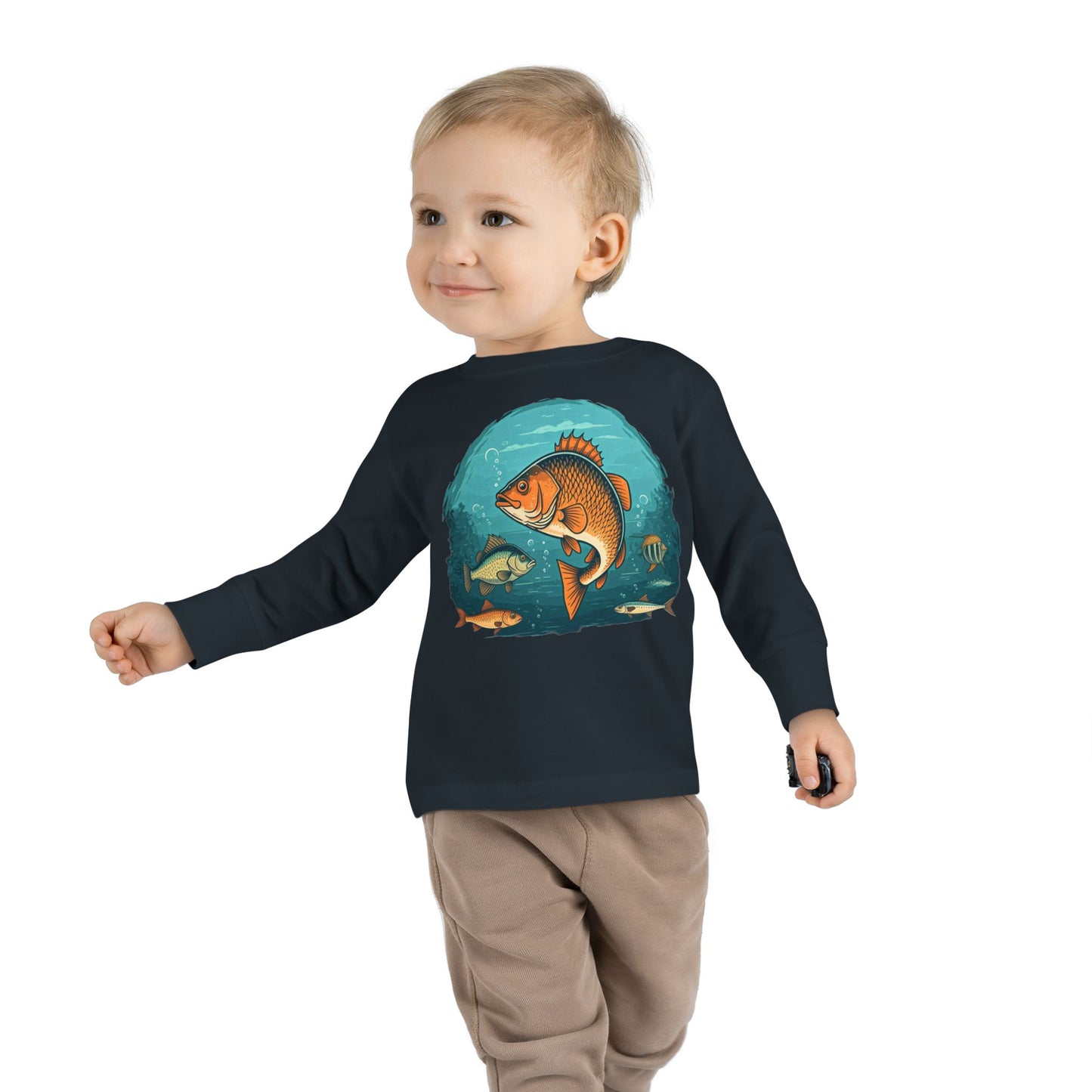 Fishing Toddler Long Sleeve Tee