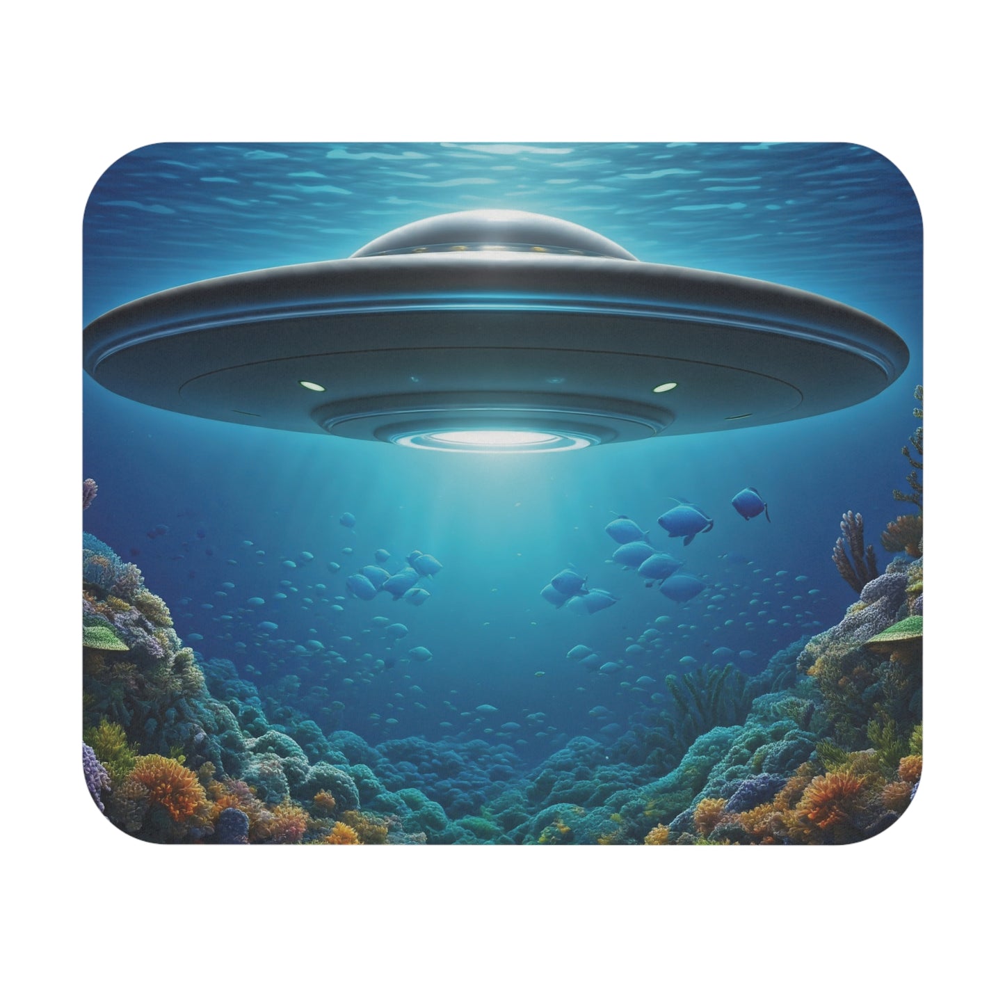 Alien Ocean Mouse Pad - 9"X8"