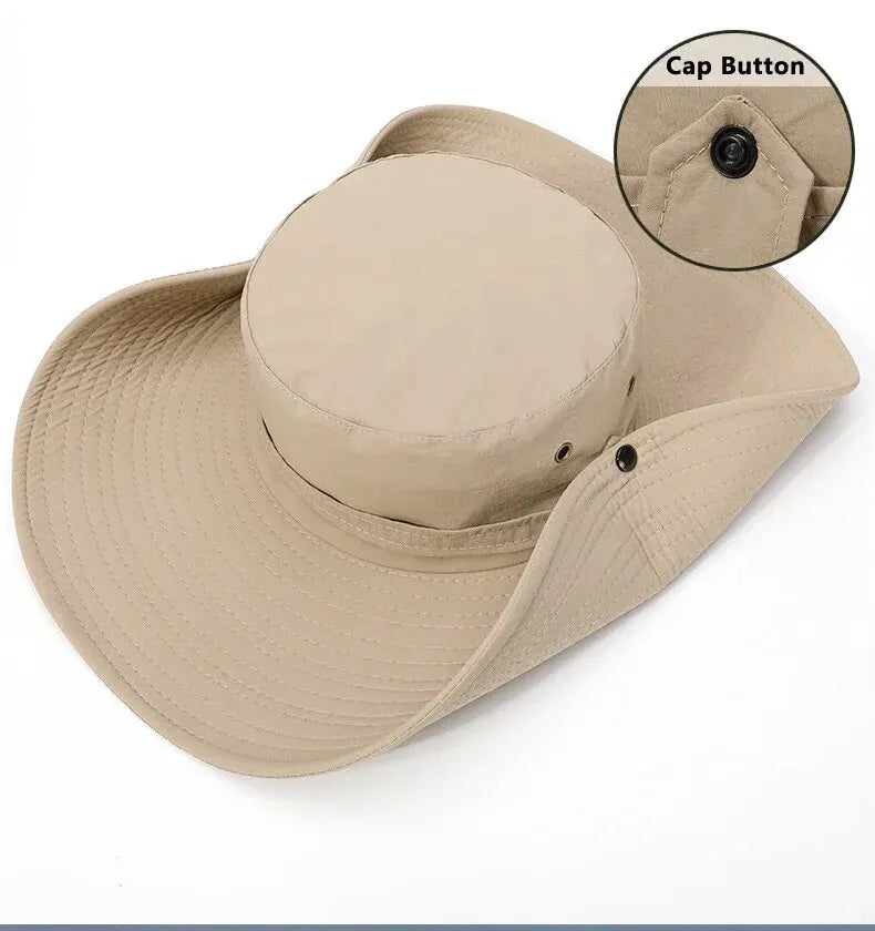 Summer Fishing Hat with Breathable Mesh