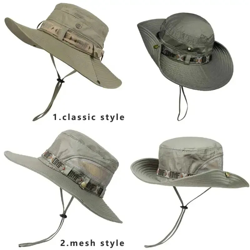 Summer Bucket Hat with Wide Brim