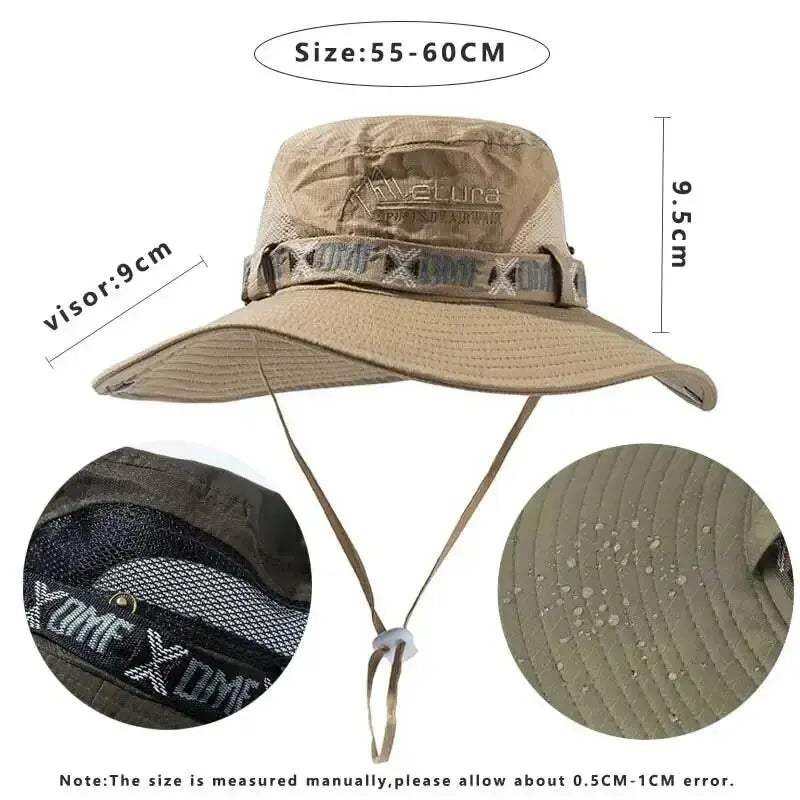 Summer Bucket Hat with Wide Brim