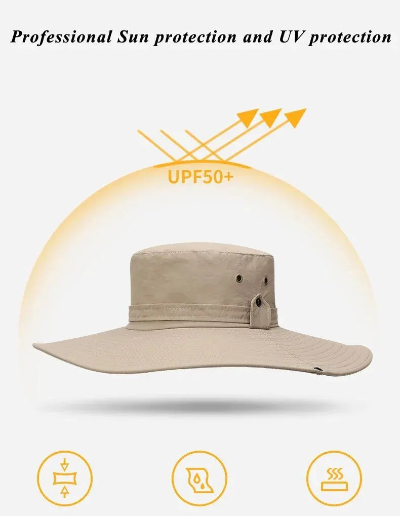 Summer Fishing Hat with Breathable Mesh