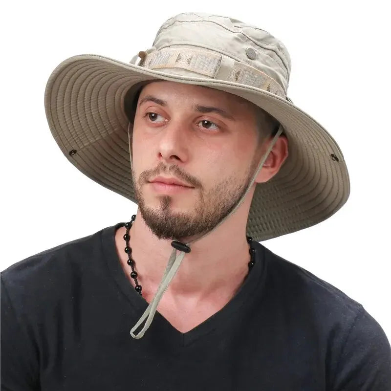 Summer Bucket Hat with Wide Brim