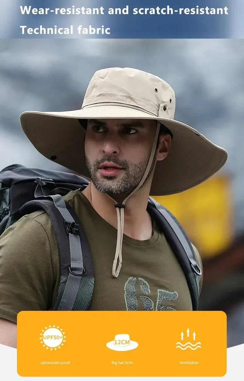 Summer Fishing Hat with Breathable Mesh