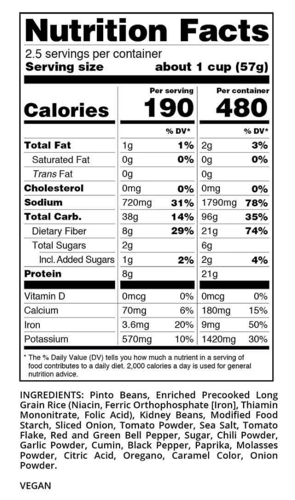 READYWISE High Plateau Veggie Chili Soup 6 CT Case