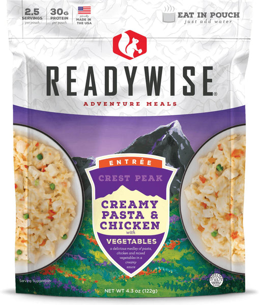 READYWISE Crest Peak Creamy Pasta & Chicken 6 CT Case