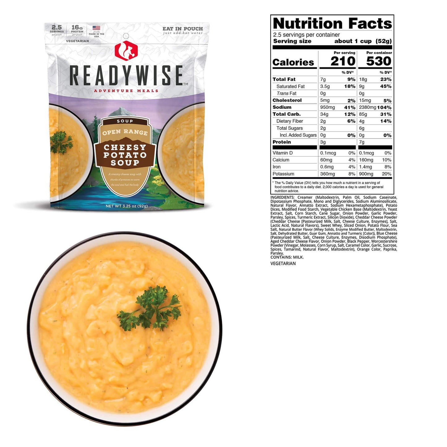 READYWISE Open Range Cheesy Potato Soup 6 CT Case