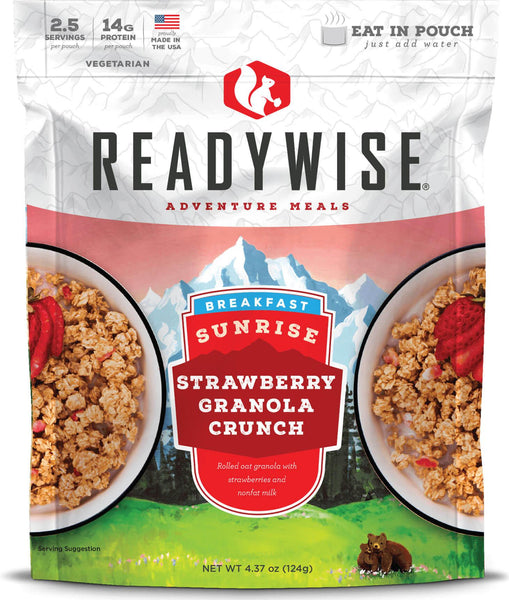 READYWISE Sunrise Strawberry Granola Crunch 6 CT Case